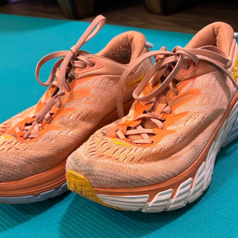 Hoka women’s Gaviota Orange Athletic Shoes